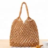 2019 hot summer woven cotton tote beach mesh bag made in china leisure handbag ladies use