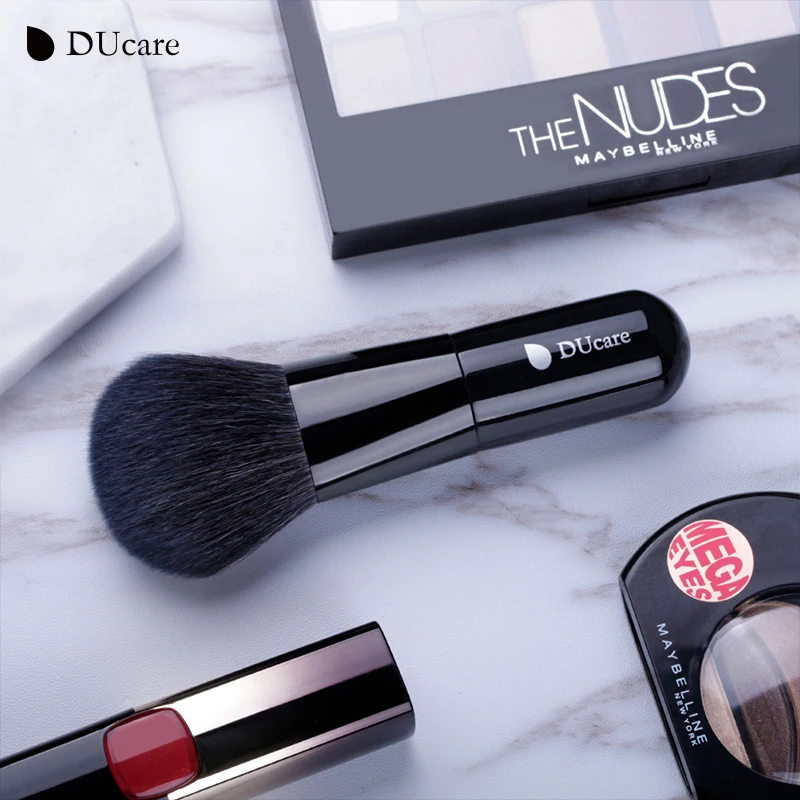DUcare 1pcs Professional Foundation Brush Black Makeup Brush Powder Face Brush with Box Make up Brushes Beauty Essential Tools