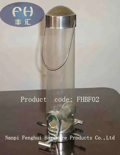 Hanging tube bird feeder