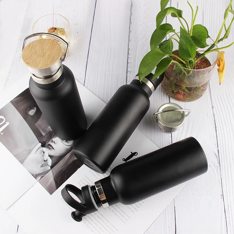 Stainless Steel Vacuum Flask Insulated Sports Water Bottle Double Wall Insulted Thermos Flask with Cap