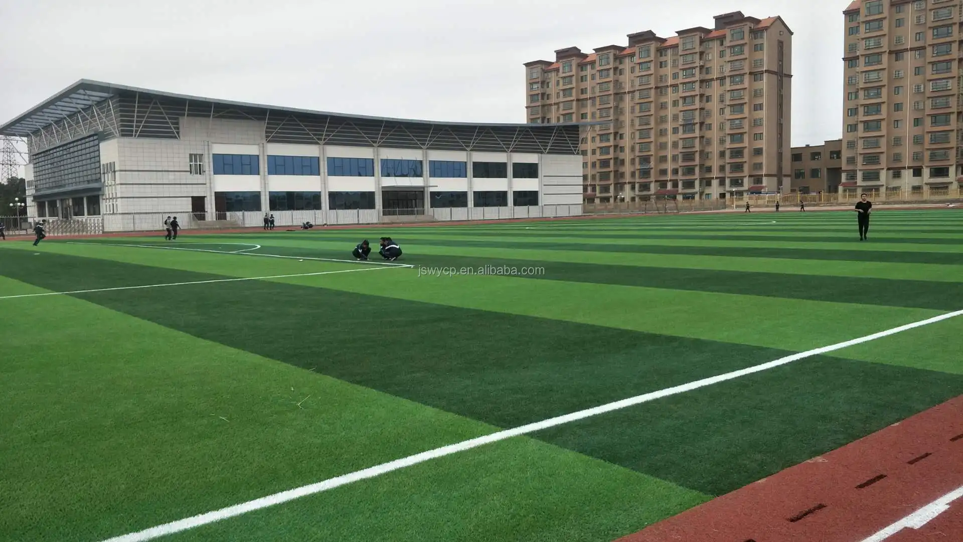 indoor turf football field