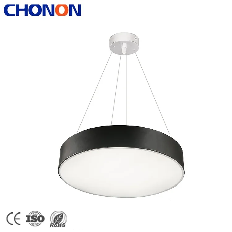 China Modern Lighting Home Office Hotel Acrylic 24W 30W 48W Round LED Chandelier Pendant Light