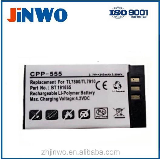 AT&T TL7800, TL7810 ,TL7812, TL7910, TL7912 Battery BT191665 Headset Battery AT&T TL7800 3.7V Battery LiPo
