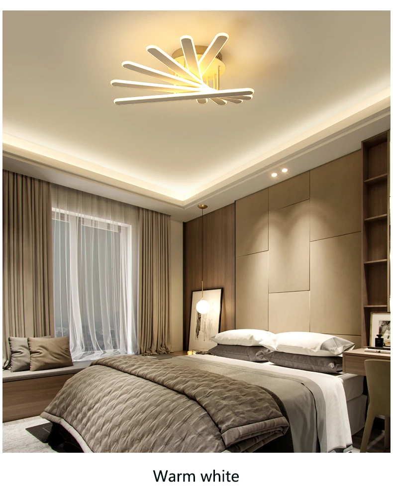 Luzes de Teto para Sala Lâmpada do Teto Setor Nova Chegada Estar Quarto Iluminacion Ac85-265v Superfície Montado Fixtuers Led 8 Luzes de teto
