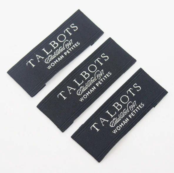label tag                               centerfold woven label