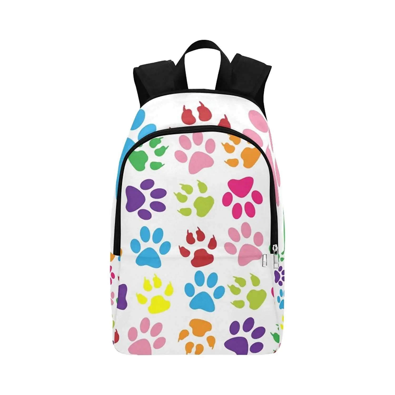 Leather Dachshund Dog And Paws Backpack Daypack Bag Women