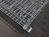 Heavy Duty Industrial Metal Stackable Wire Mesh Pallet Cage Foldable Steel Mesh Box Pallet