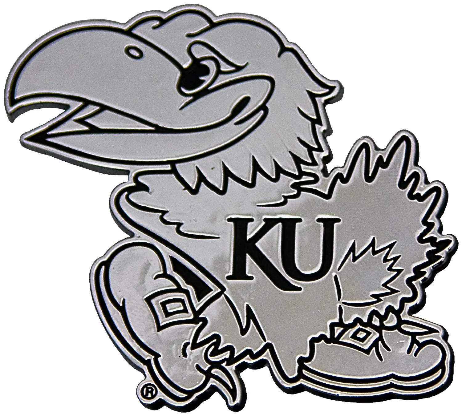 12.06. NCAA Kansas Jayhawks Chrome Auto Emblem. 