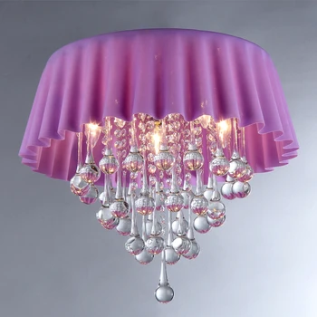 Vintage Indoor Lighting Lamp Crystal Ceiling Lights Flush Miunted Fabric Shade Fancy Ceiling Pendant Lights Lighting Buy Glamorous Crystal Ceiling