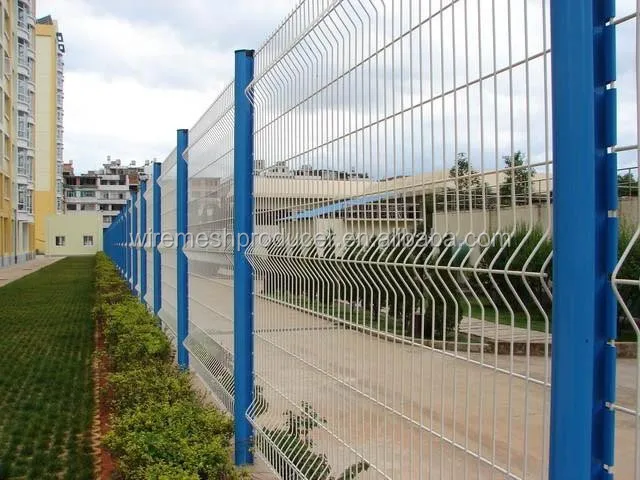 welded wire mesh fence pvc coated green fence