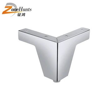 Modern Stout Furniture Leg Sofa Feet Decorative Legs Corner Metal Triangle Shaped Foot