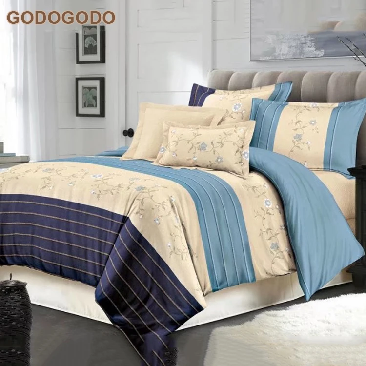 Modern Design Luxury Polyester King Size Bedsheets Bedding Set