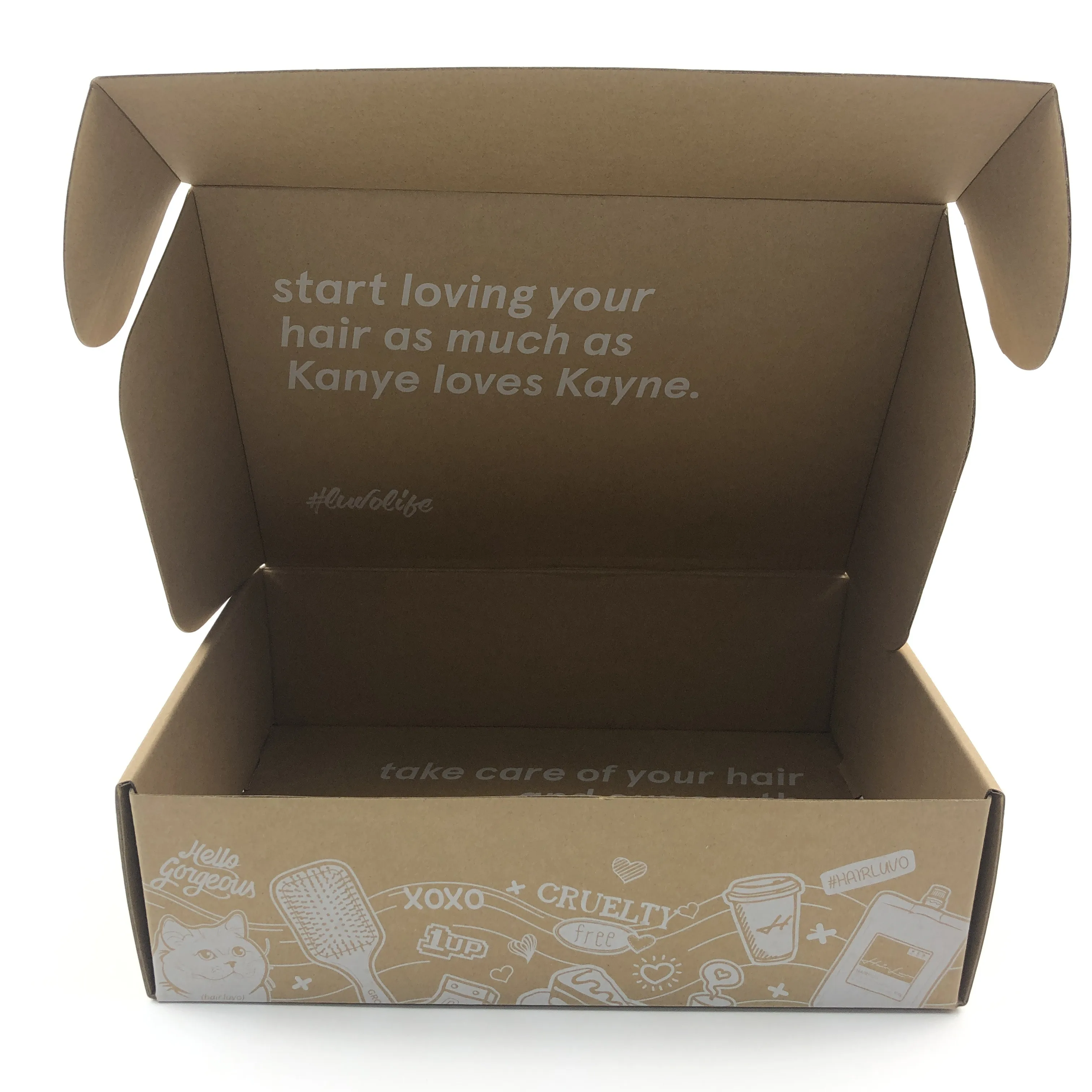 Branded Raw Material Brown Paper Postage Mailer Box Manufacturer