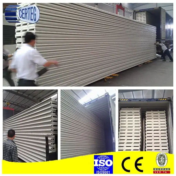 Flat Pu Sandwich Panels Manufacturer Insulated Panel With Gi Or Aluminum Sheets In Uae,Dubai,Abu