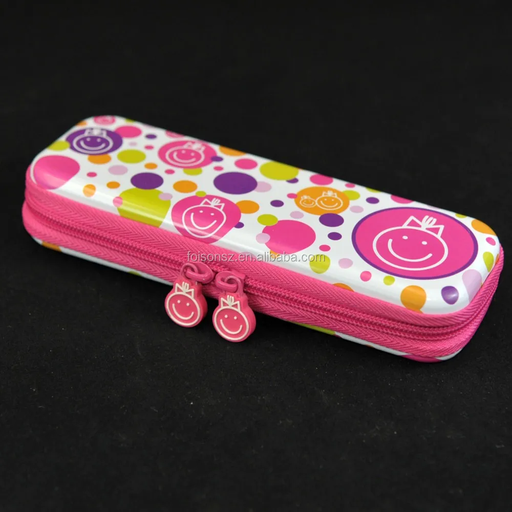 Stylish Zipper Pen Tin Case Beautiful Tin Pencil Case/ Metal Pencil Box