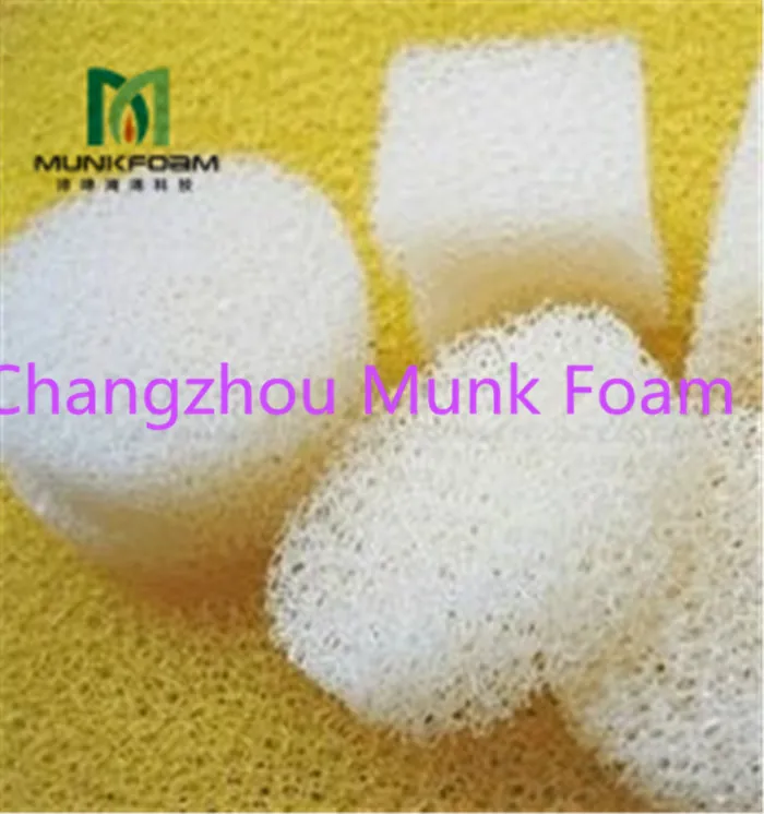 Honeycomb fiber reticulated foam activated carbon filter sponge