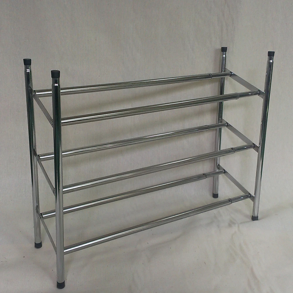 New Design Easy Assembled Iron Shoe Rack Custom Modern High Saving Space Metal Shoe Rack By Chrome Buy Besi Rak Sepatu Rak Sepatu Logam Rak Sepatu Product On Alibaba Com