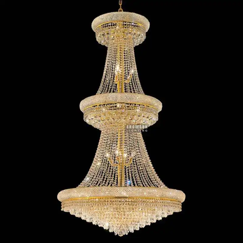 exquisite empire style droplight led chandelier with remote control