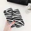 Soft TPU Black White Stripe Case for iphone 6 6 plus 7 7 plus x xs xr xs max Zebra IMD Print Phone Case