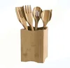 2018 two tone cookware bamboo kitchenware