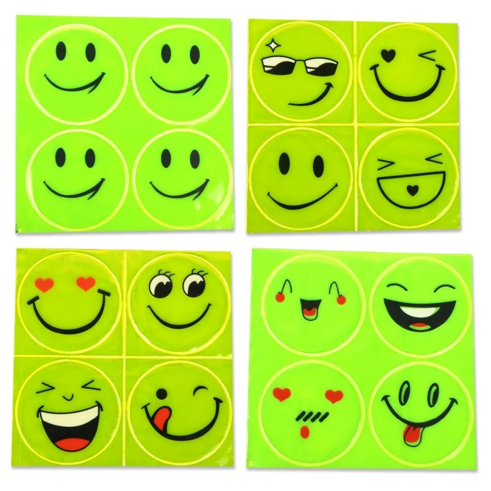 Senyum Wajah Manis Reflektor Decal Lucu Emoticon Stiker Buy