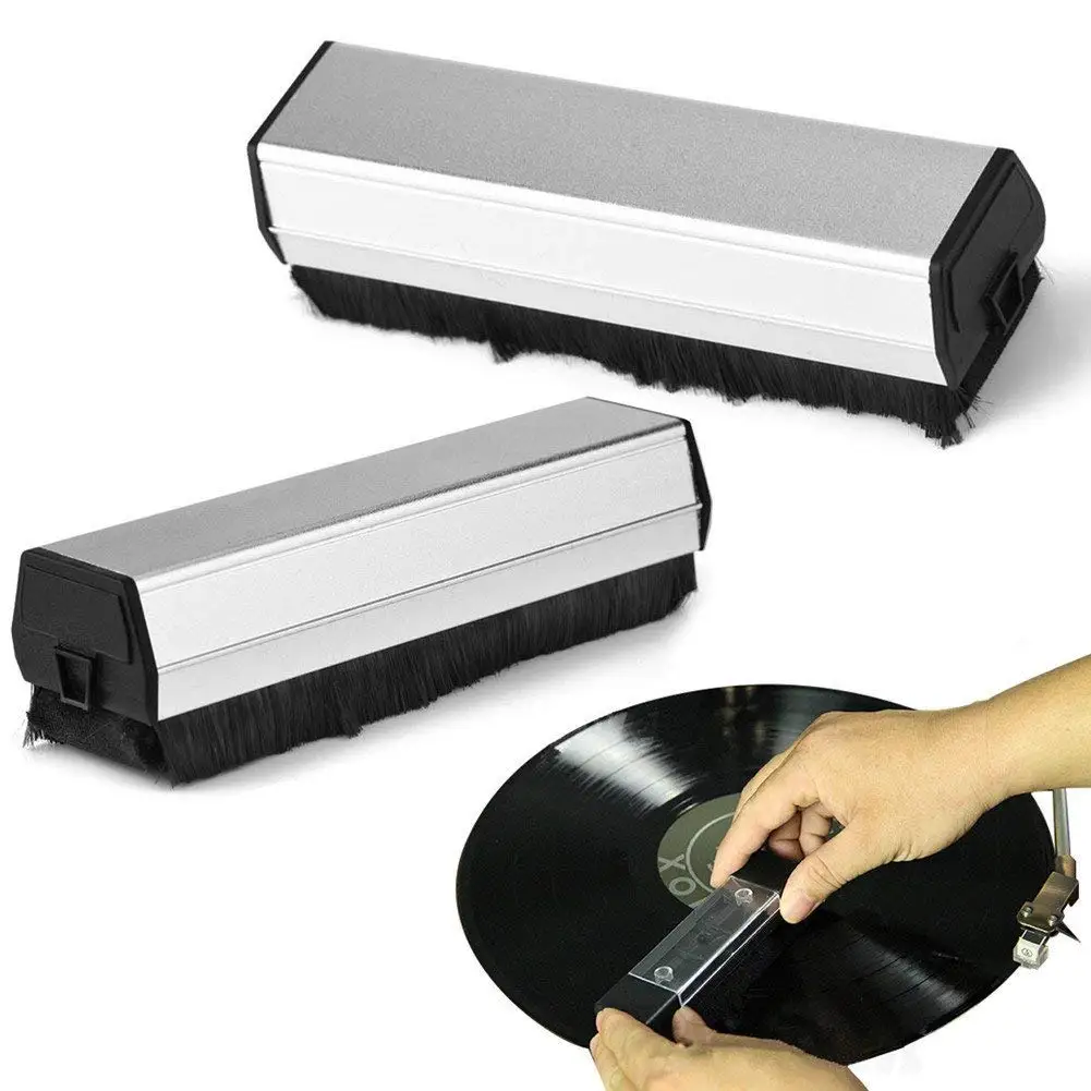 Portable Antistatic Dust Spots Cleaner Vinyl Record Clean Cleaning Brush Dusters Record Brush