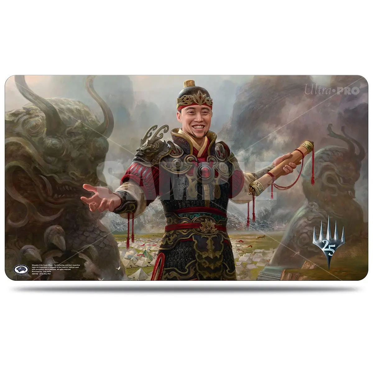 Magic: The Gathering Masters 25 "Imperial Recruiter" Playmat.