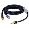 HIFI cable 3.5mm to AV RCA Audio Adapter Cable for iPod/MP3 palicass plug 3.4ft