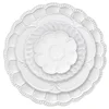 Embossed wedding plates sets unique carved dinner plates sets for tableware Decoration