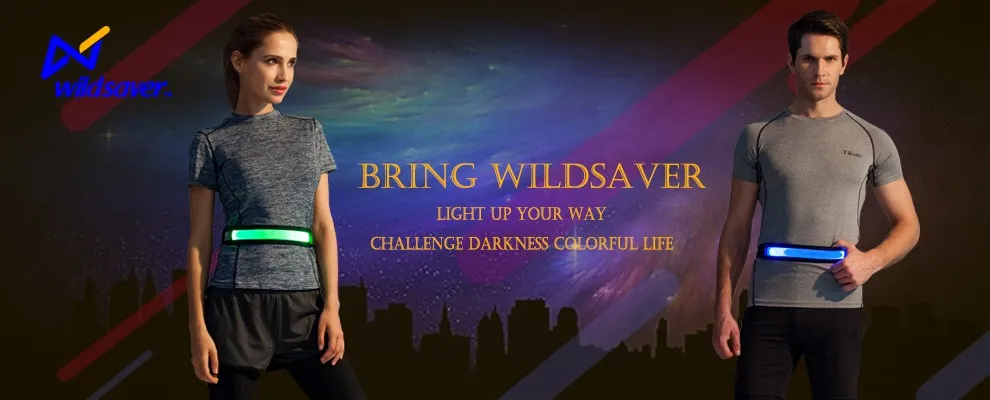 Wholesale USB Rechargeable LED Reflective Waist Belt
