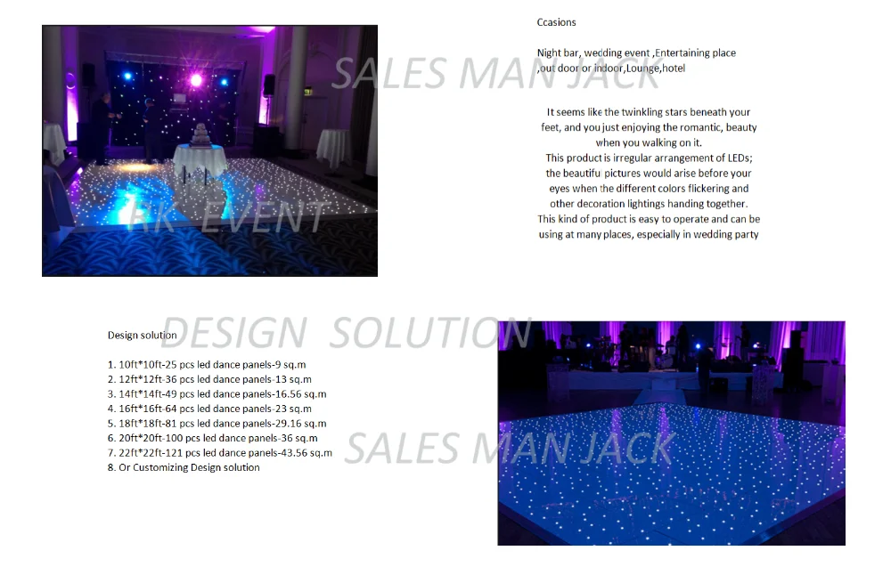 Economic And Reliable Wholesale Price Event Rental Dance Floor Led