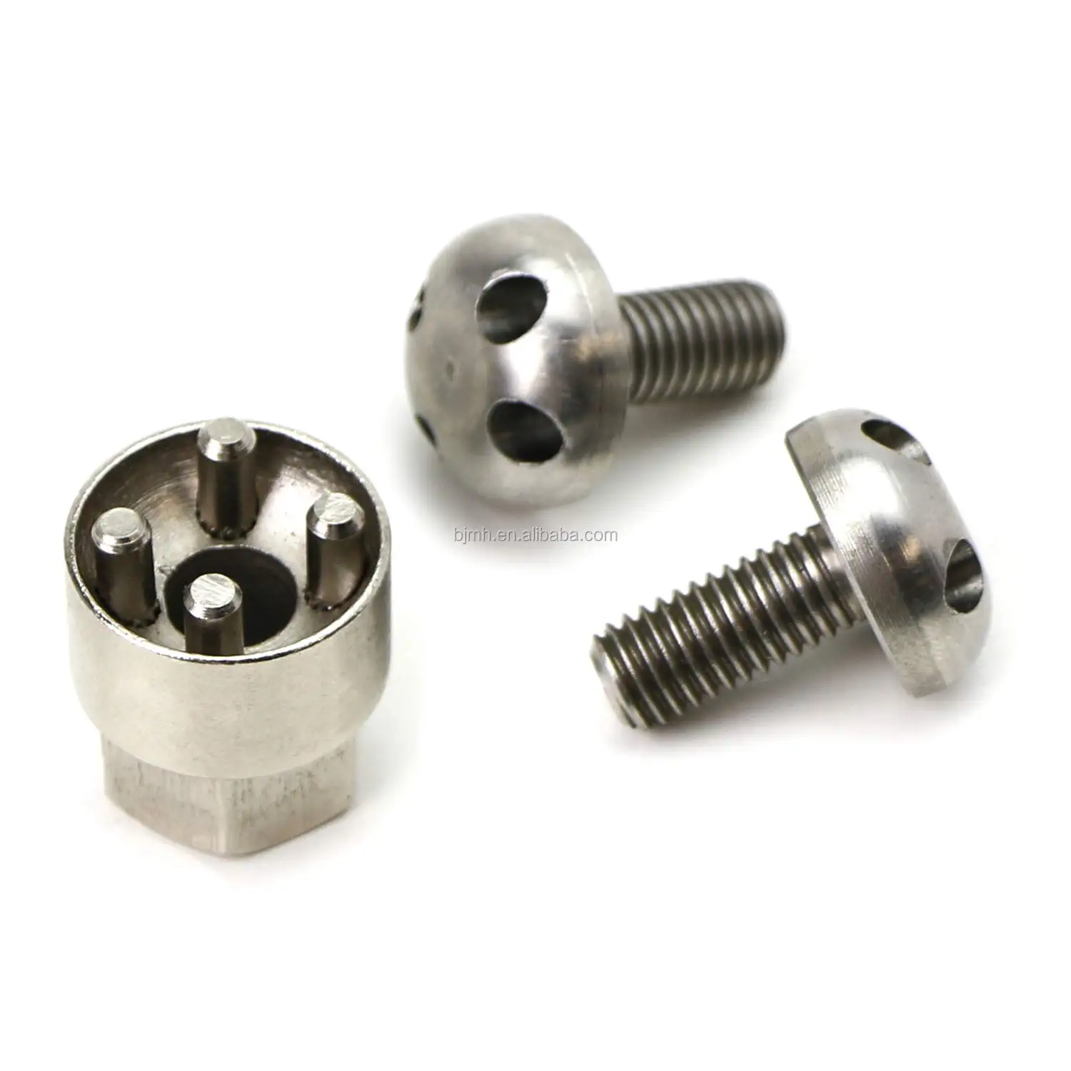 Titanium Keyrex Anti Theft Bolts Ti6al4v Precision Cnc Custom