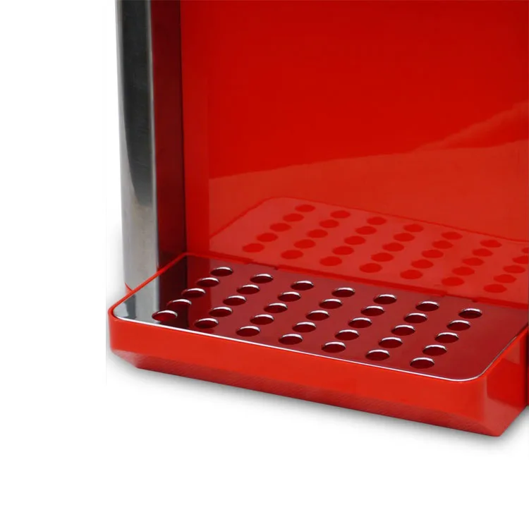 hot and cold red plastic hot and cold bar water dispenser