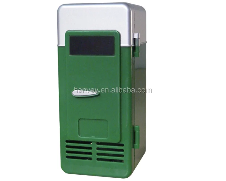 Hanvey Usb Desk Mini Car Fridge Display Battery Powered Glass Door