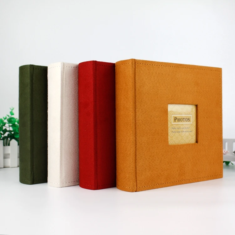 Wholesale Diy Handmade Hardcover Leather Photo Album 40 Pages A4 Size Self Adhesive Sheet