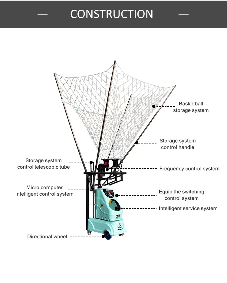 Siboasi Professional Ball Machine Throws Basketballs Buy Basketball