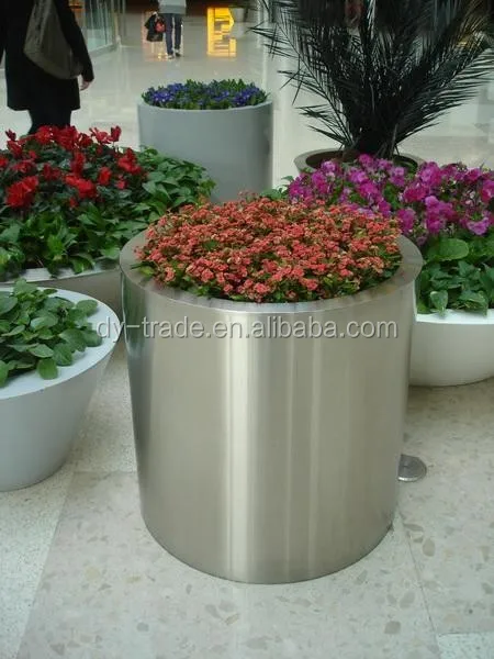 Various shape stainless steel flower planter/flower pots /vase