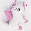 2019 New Popular fashion promotion different colors wholesale small plush unicorn rainbow tail animal toys
