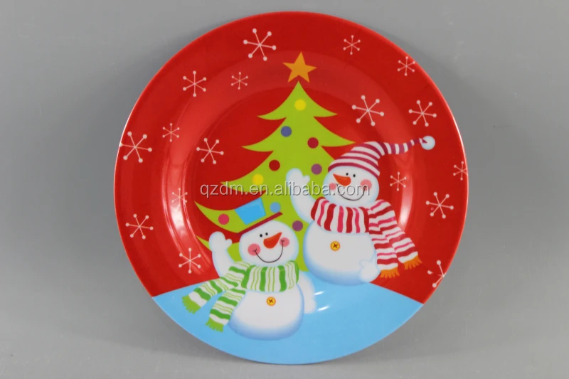 Hot Sell Melamine dinner plate ,Christmas Dishes , Xmas Plate