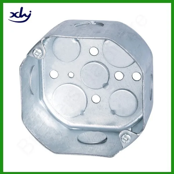 Octagonal Rectangle Outlet Conduit Galvanized Steel 4x4 Junction Box ...