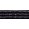 Good quality 6rows black color fisk silk soft nylon spandex elastic webbing