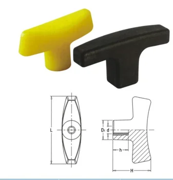 Nylon T Handle Tapped Screw Knob Buy Plastic Drawer Knobs