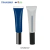 Hot Sale Cosmetic Plastic Products Empty Frosted Custom Screws Soft Lip Gloss Tube Container With Flat Nose Brush