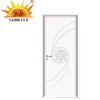 Interior bedrooms solid wooden white door cheap porte interne bianco