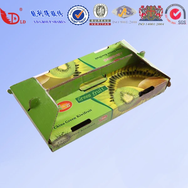 Custom Kiwi Fruit Package Delivery Box Corrugated Strong Fruit Box