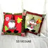 Factory direct christmas decoration santa snowman toy gift christmas plush doll cushion