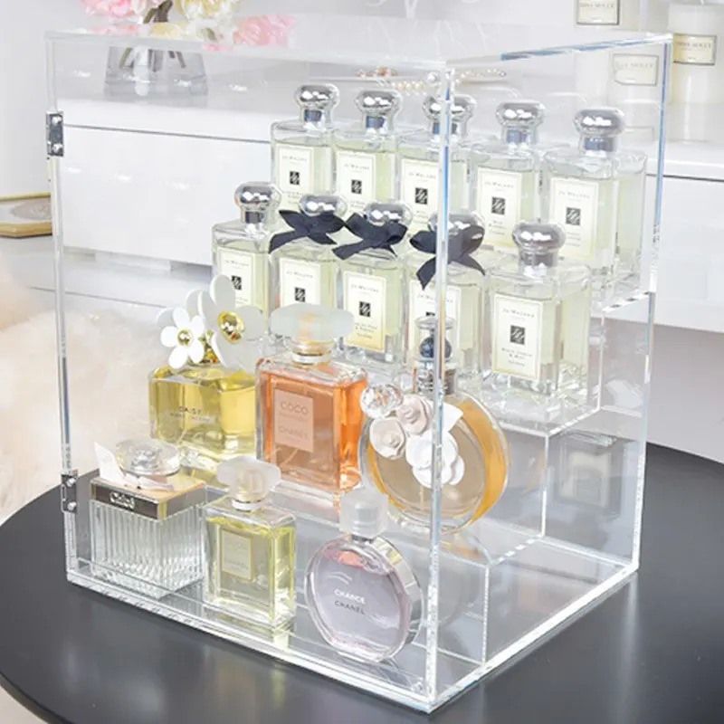 High Transparency Perfume Glass Display,Acrylic Shelf Perfume Display