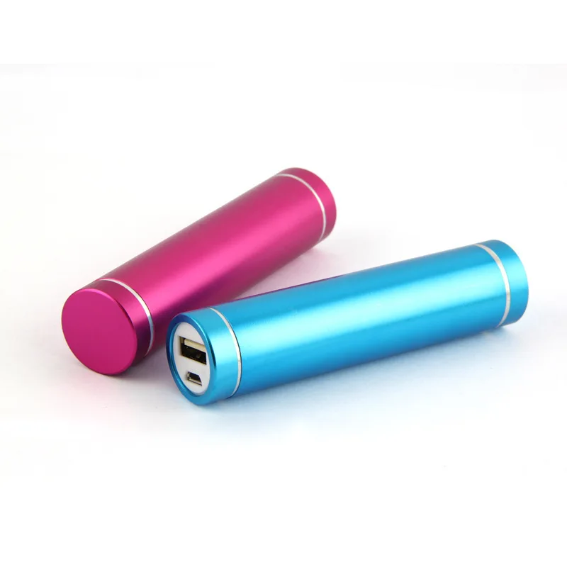 2016 New inventions tube cylinder shape universal portable power bank 2600mah powerbank