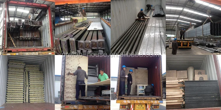Cheap prefab steel structure house with CE, ISO 9001 certificate