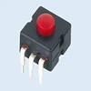 HM 3 Pin Latching mini flashlight 12*12mm push button switch